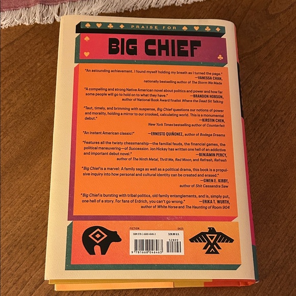 Big Chief Novel by Jon Hickey - Multicolor Cover - Picture 2 of 3